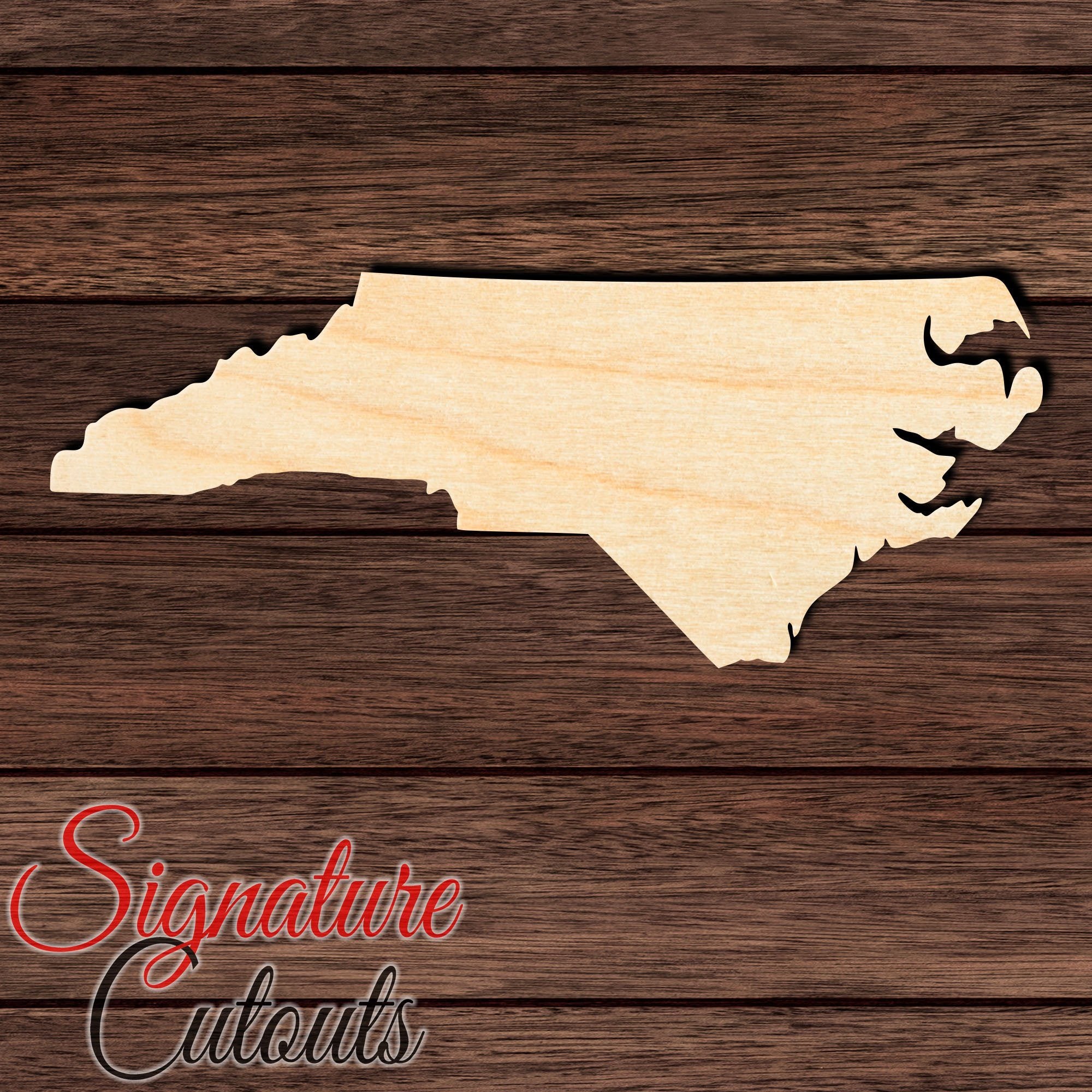 Nc. Sign Shape North Carolina State Shape Cutout – Signature Custom Works