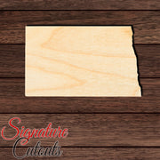 North Dakota State Shape Cutout in Wood, Acrylic or Acrylic Mirror - Signature Cutouts