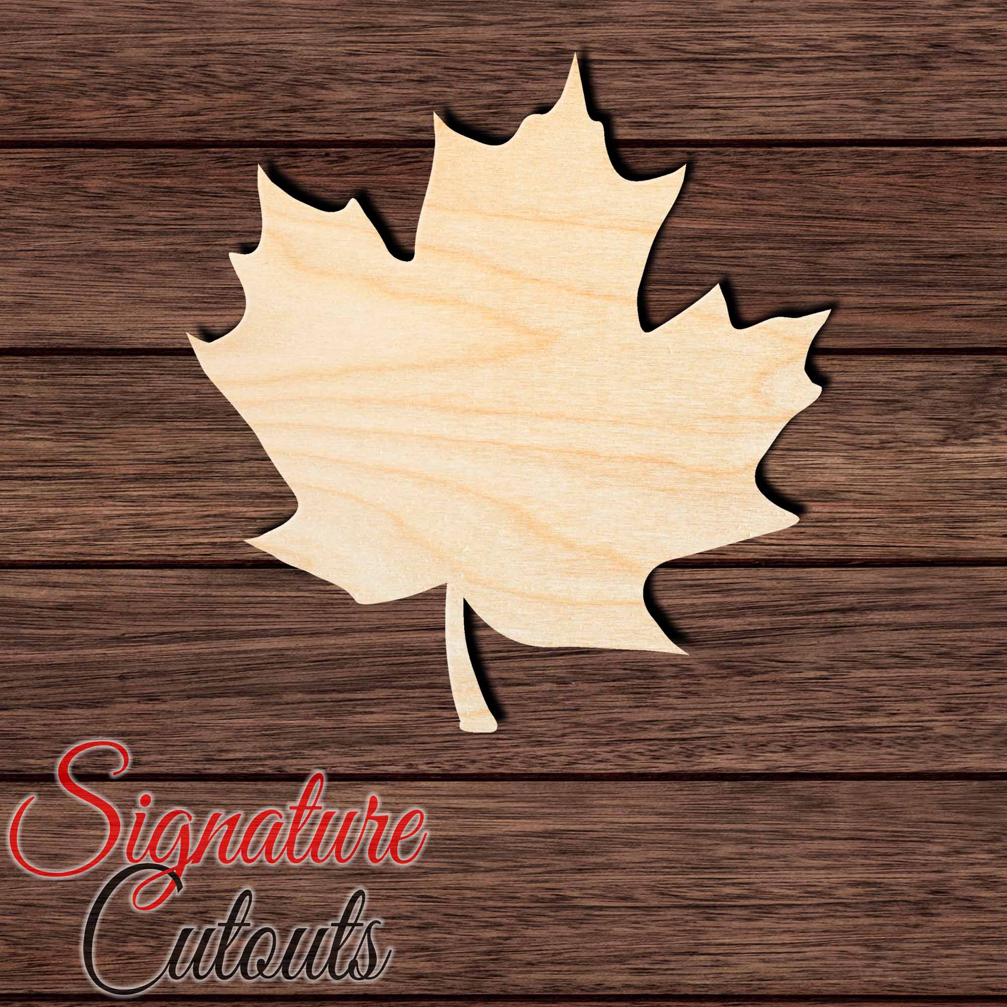 Oak Leaf 001 Shape Cutout in Wood, Acrylic or Acrylic Mirror Craft Shapes & Bases Signature Cutouts 
