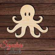 Octopus 003 Shape Cutout in Wood, Acrylic or Acrylic Mirror - Signature Cutouts