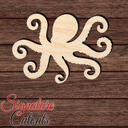 Octopus 007 Shape Cutout in Wood, Acrylic or Acrylic Mirror - Signature Cutouts