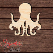 Octopus 013 Shape Cutout in Wood, Acrylic or Acrylic Mirror - Signature Cutouts