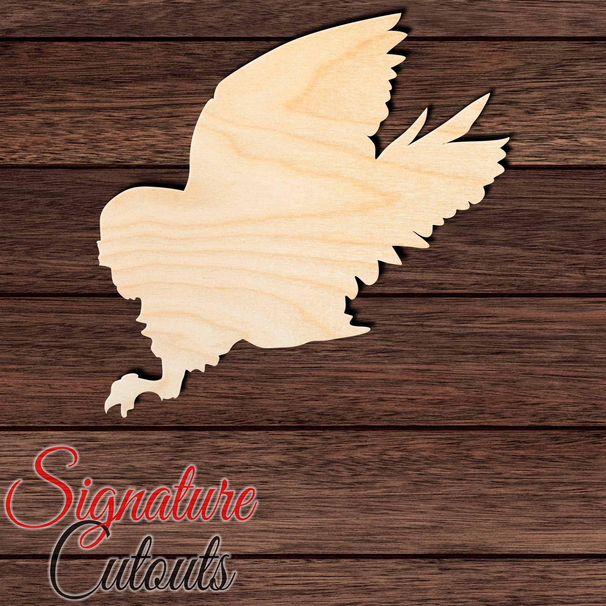 Owl 002 Shape Cutout in Wood, Acrylic or Acrylic Mirror - Signature Cutouts