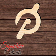 P Logo Exercise Shape Cutout in Wood, Acrylic or Acrylic Mirror - Signature Cutouts