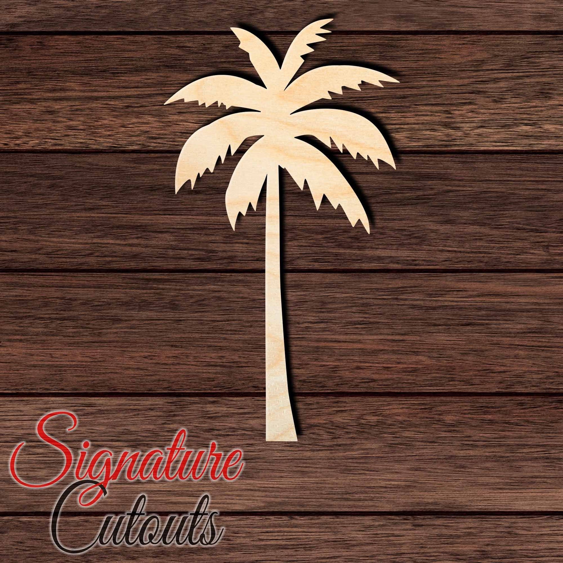 Palm Tree 001 Shape Cutout in Wood, Acrylic or Acrylic Mirror - Signature Cutouts