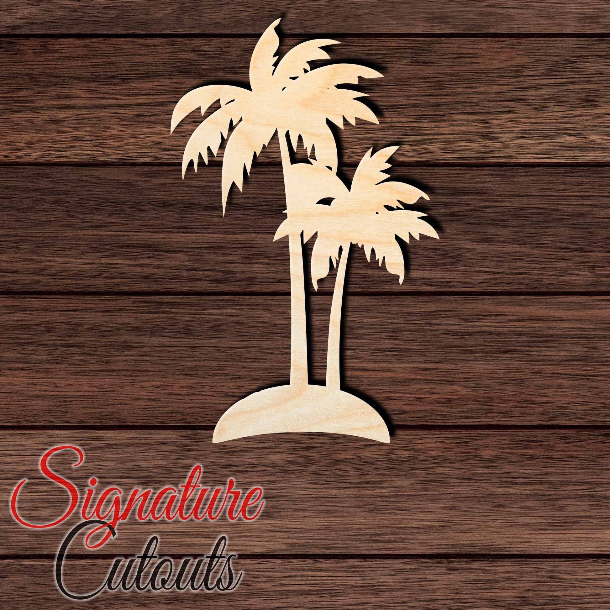 Palm Tree 005 Shape Cutout in Wood, Acrylic or Acrylic Mirror - Signature Cutouts