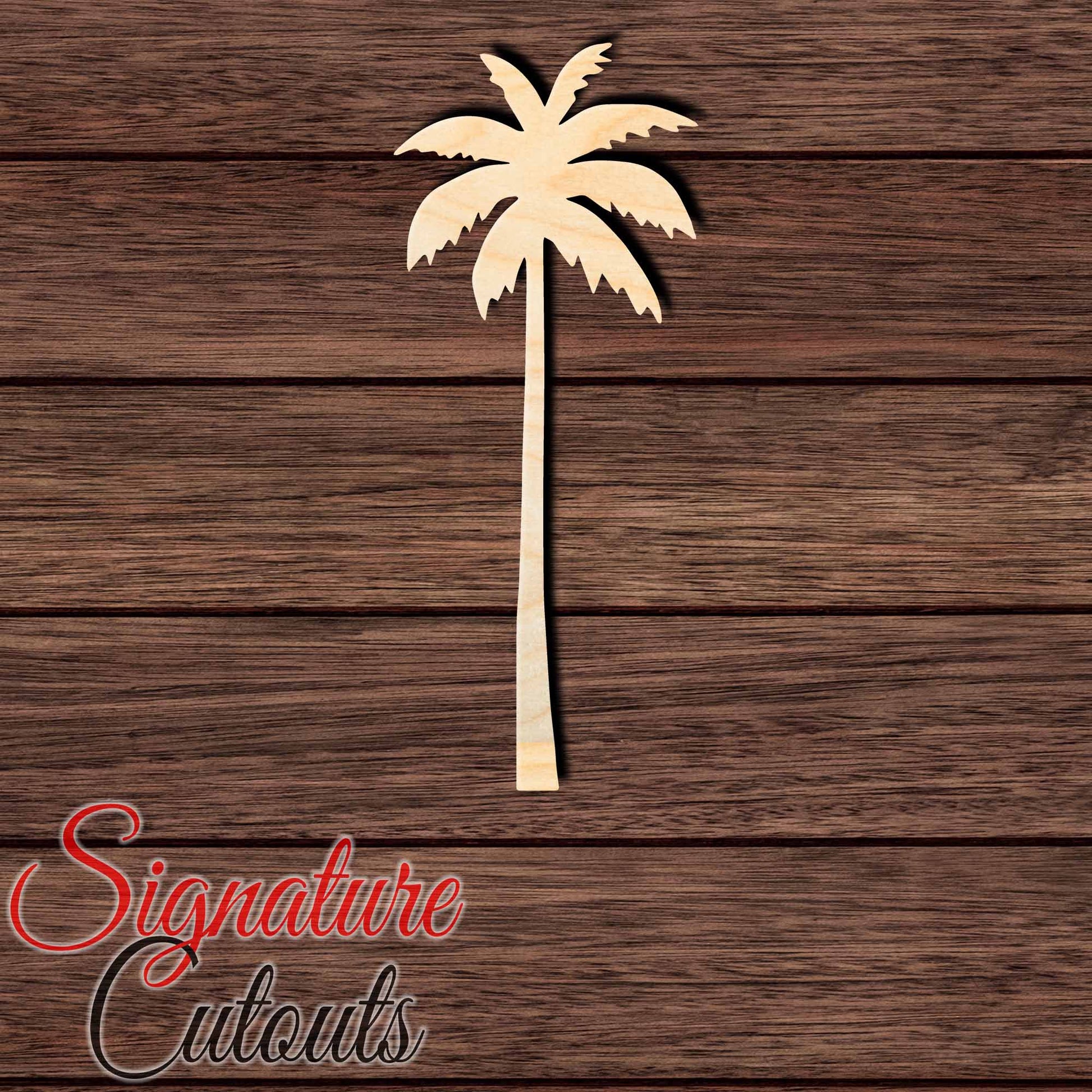 Palm Tree 006 Shape Cutout in Wood, Acrylic or Acrylic Mirror - Signature Cutouts