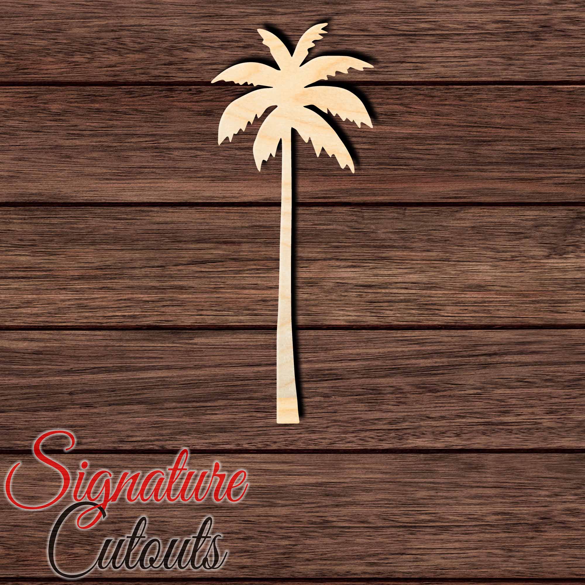 Palm Tree 006 Shape Cutout in Wood, Acrylic or Acrylic Mirror - Signature Cutouts