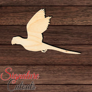 Parrot 003 Shape Cutout in Wood, Acrylic or Acrylic Mirror - Signature Cutouts