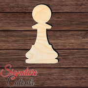 Pawn Chess 001 Shape Cutout in Wood, Acrylic or Acrylic Mirror - Signature Cutouts
