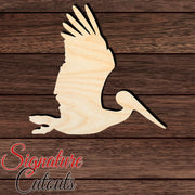 Pelican 003 Shape Cutout in Wood, Acrylic or Acrylic Mirror - Signature Cutouts
