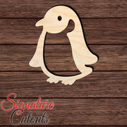 Penguin 001 Shape Cutout in Wood, Acrylic or Acrylic Mirror - Signature Cutouts