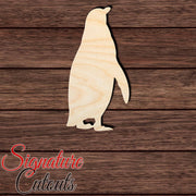 Penguin 007 Shape Cutout in Wood, Acrylic or Acrylic Mirror - Signature Cutouts