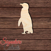 Penguin 008 Shape Cutout in Wood, Acrylic or Acrylic Mirror - Signature Cutouts