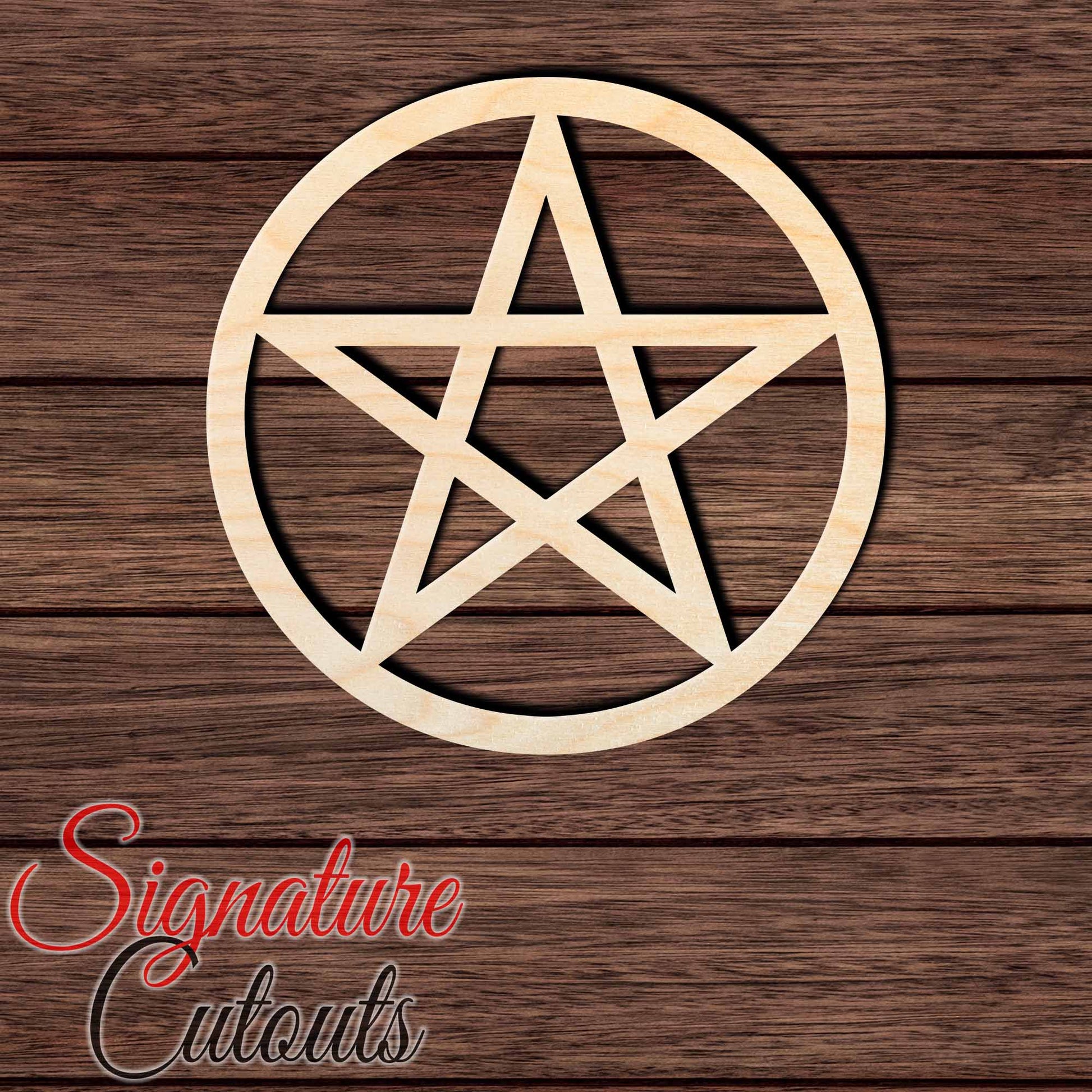 Pentagram Star 001 Shape Cutout - Signature Cutouts