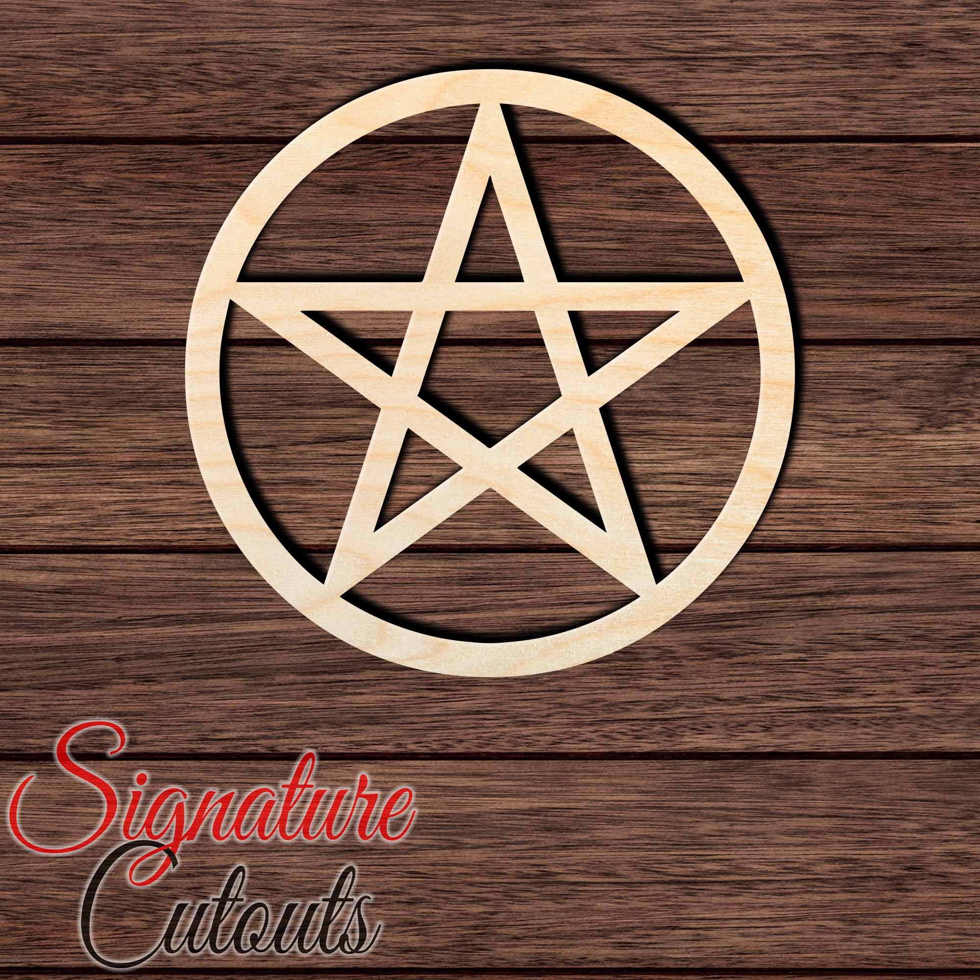 Pentagram Star 001 Shape Cutout - Signature Cutouts