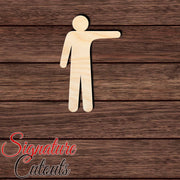 Person Figure 007 Shape Cutout in Wood, Acrylic or Acrylic Mirror Craft Shapes & Bases Signature Cutouts 