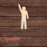 Person Figure 011 Shape Cutout in Wood Craft Shapes & Bases Signature Cutouts 