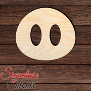 Pig 004 Shape Cutout in Wood, Acrylic or Acrylic Mirror - Signature Cutouts