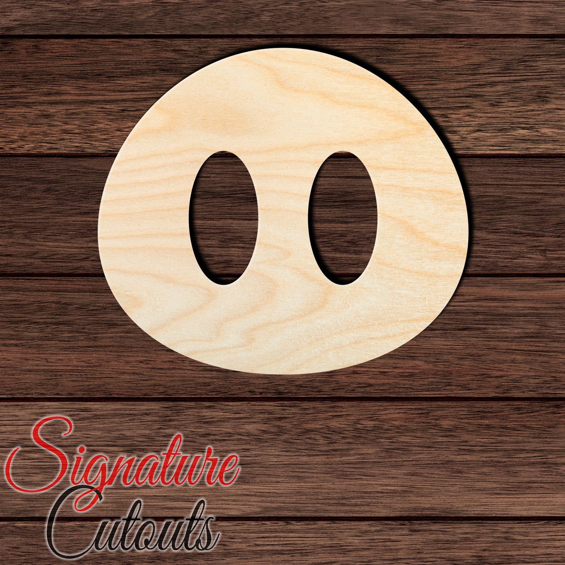 Pig 004 Shape Cutout in Wood, Acrylic or Acrylic Mirror - Signature Cutouts