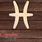 Pisces Shape Cutout in Wood, Acrylic or Acrylic Mirror - Signature Cutouts
