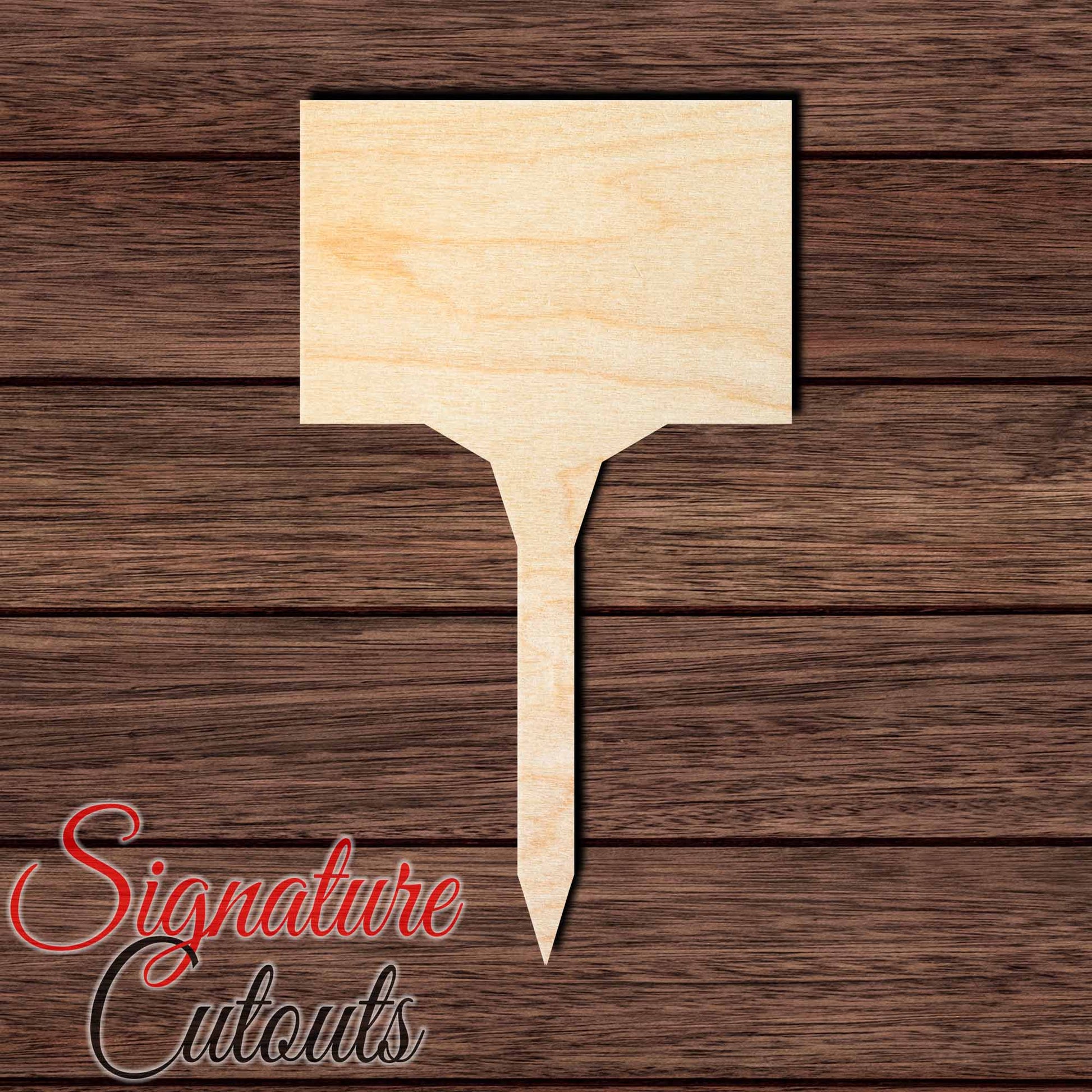Plant Stake 001 Shape Cutout in Wood Craft Shapes & Bases Signature Cutouts 