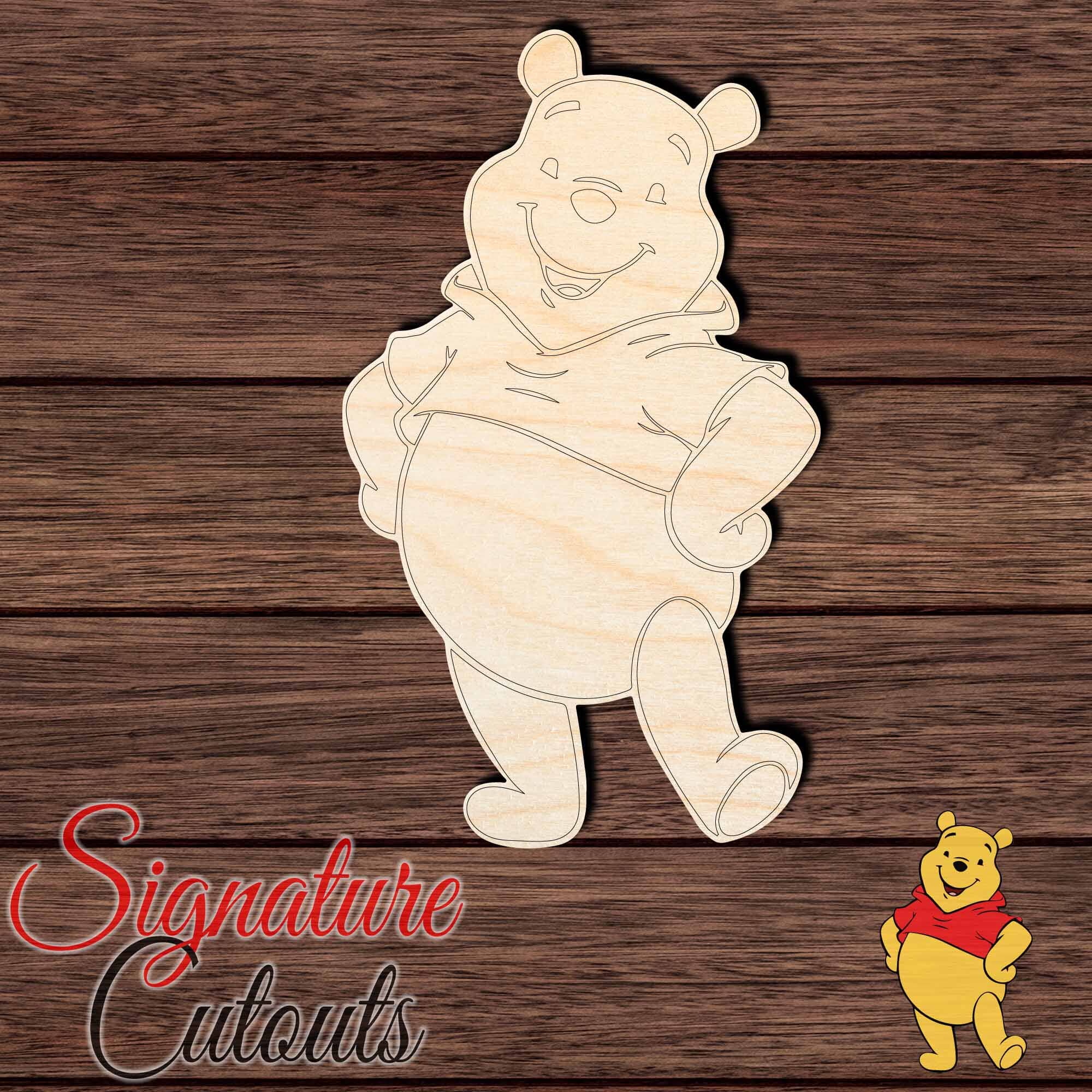 Pooh 001 Paint by Line Shape Cutout Craft Shapes & Bases Signature Cutouts 