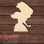 Princess 003 Shape Cutout in Wood, Acrylic or Acrylic Mirror - Signature Cutouts