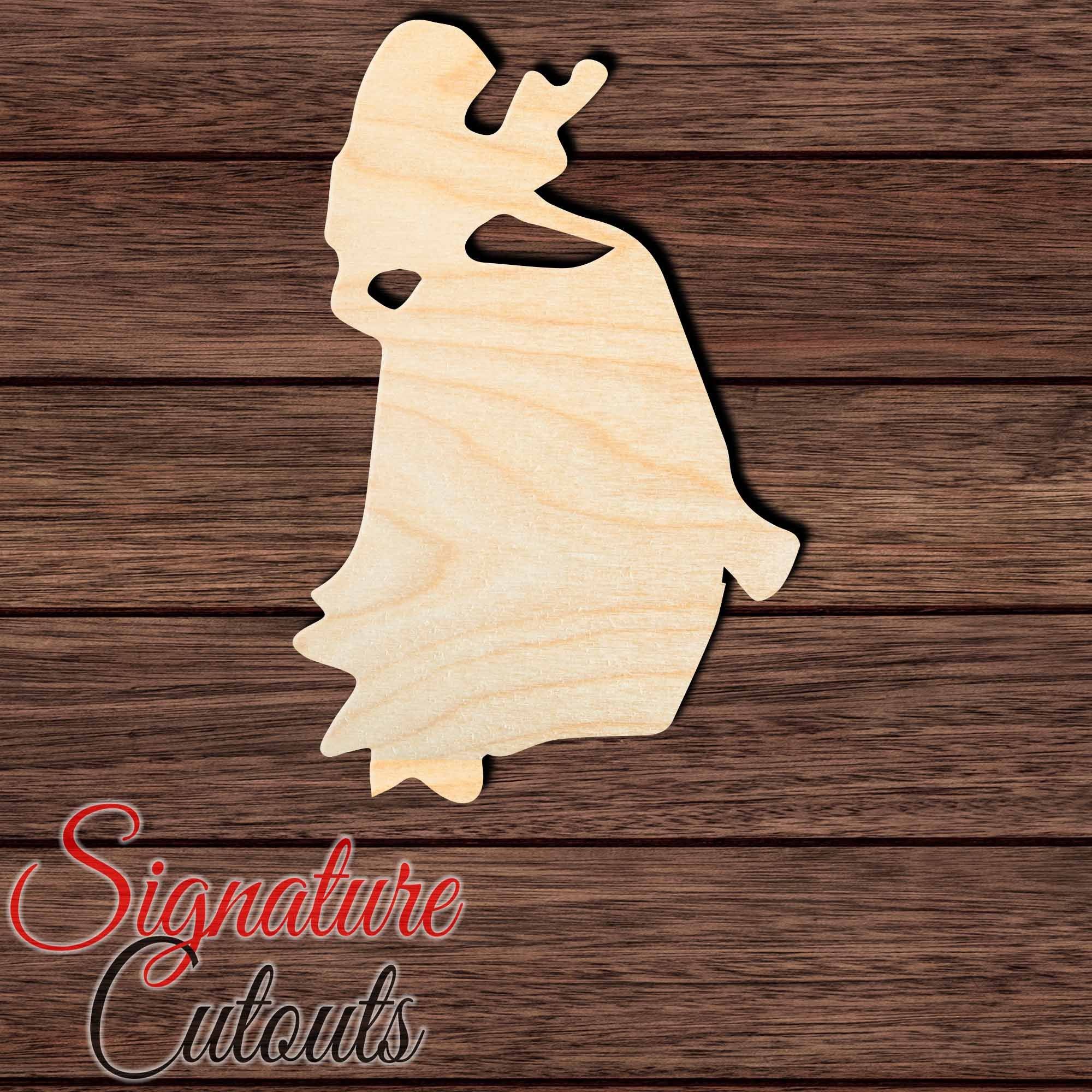Princess 006 Shape Cutout in Wood, Acrylic or Acrylic Mirror - Signature Cutouts