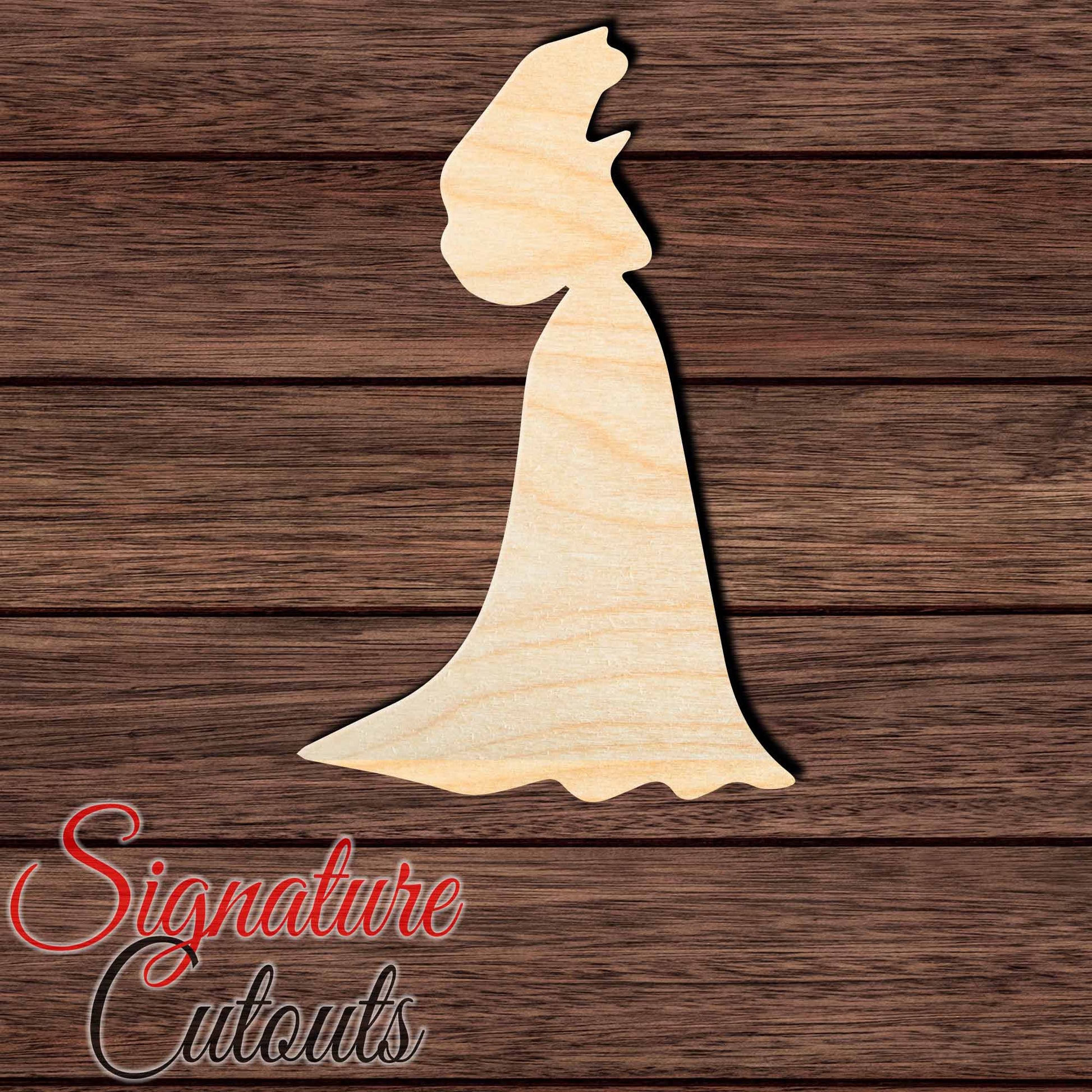 Princess 007 Shape Cutout in Wood, Acrylic or Acrylic Mirror - Signature Cutouts