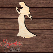 Princess 008 Shape Cutout in Wood, Acrylic or Acrylic Mirror - Signature Cutouts