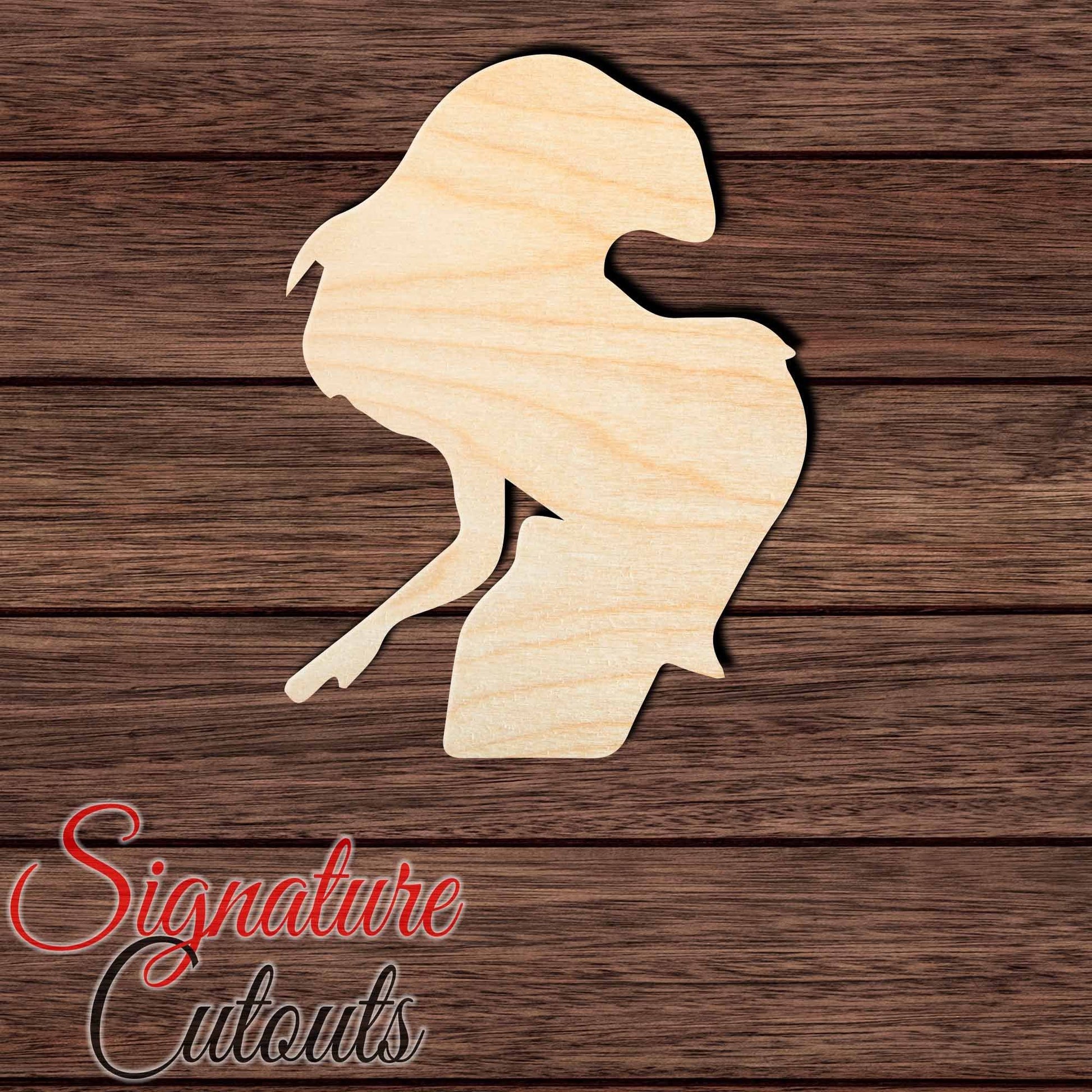 Princess 010 Shape Cutout in Wood, Acrylic or Acrylic Mirror - Signature Cutouts