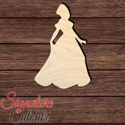 Princess 014 Shape Cutout in Wood, Acrylic or Acrylic Mirror - Signature Cutouts