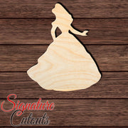 Princess 016 Shape Cutout in Wood, Acrylic or Acrylic Mirror - Signature Cutouts