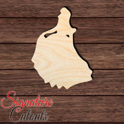 Princess 020 Shape Cutout in Wood, Acrylic or Acrylic Mirror - Signature Cutouts