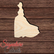 Princess 021 Shape Cutout in Wood, Acrylic or Acrylic Mirror - Signature Cutouts