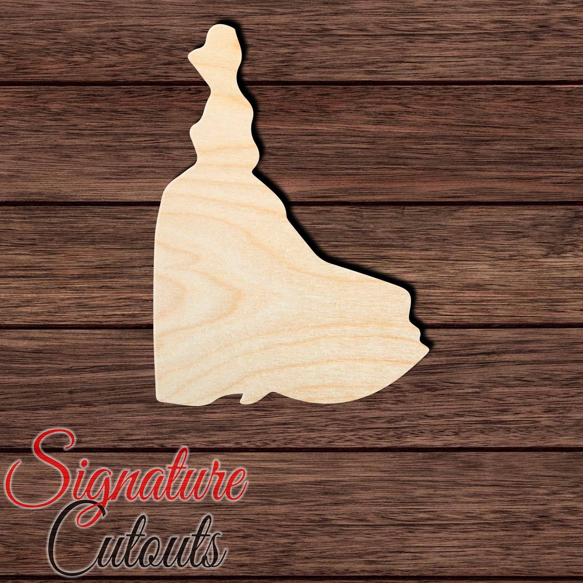 Princess 021 Shape Cutout in Wood, Acrylic or Acrylic Mirror - Signature Cutouts
