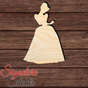 Princess 023 Shape Cutout in Wood, Acrylic or Acrylic Mirror - Signature Cutouts