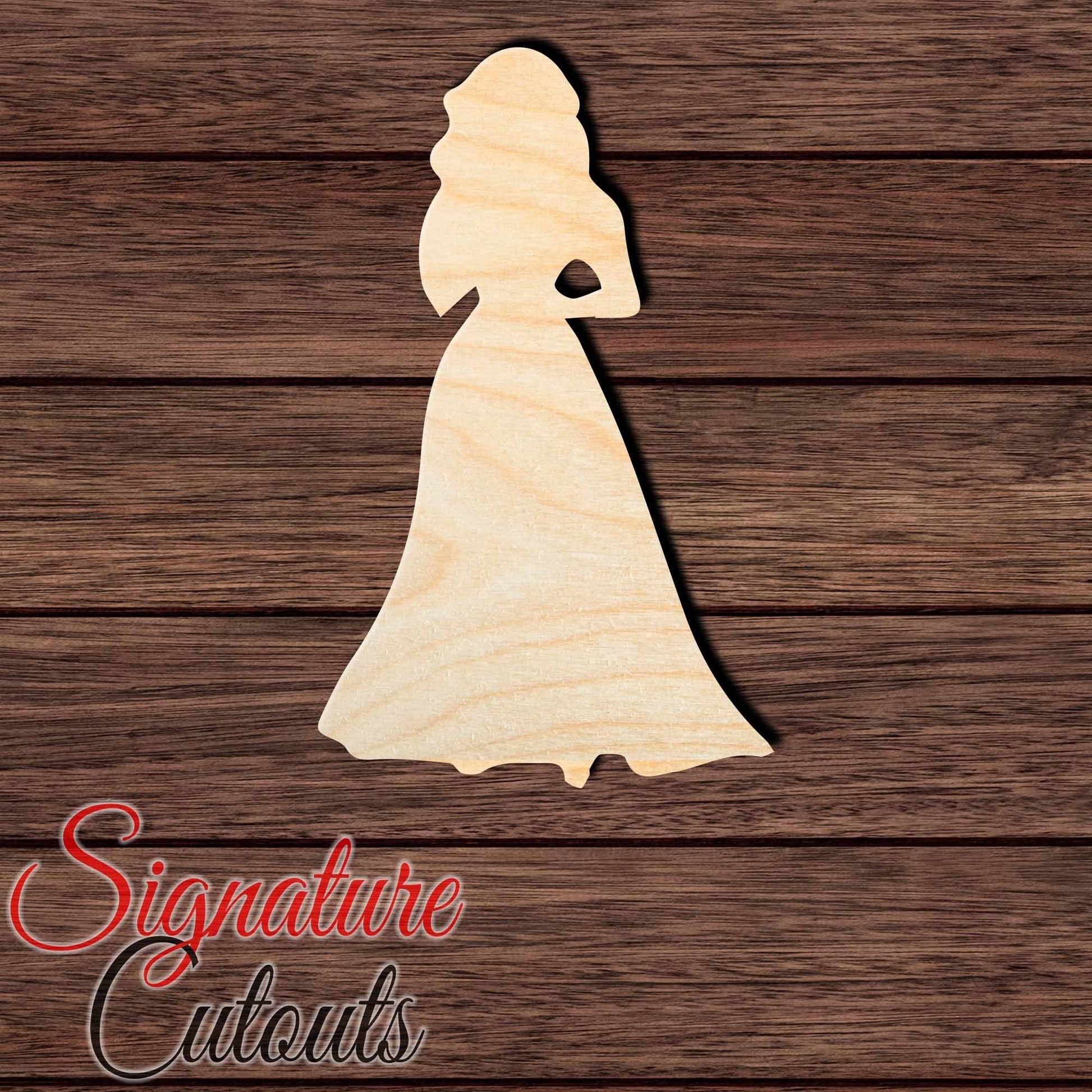 Princess 029 Shape Cutout in Wood, Acrylic or Acrylic Mirror - Signature Cutouts