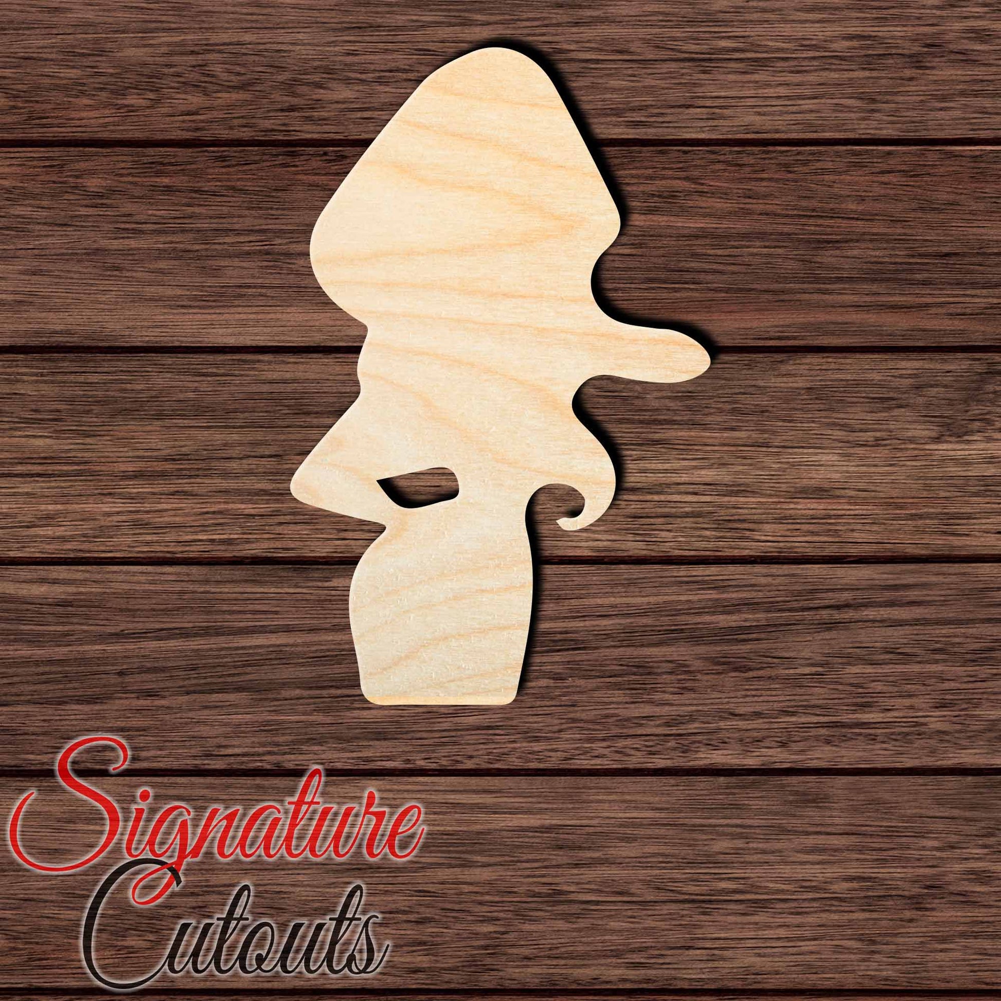 Princess 032 Shape Cutout in Wood, Acrylic or Acrylic Mirror - Signature Cutouts