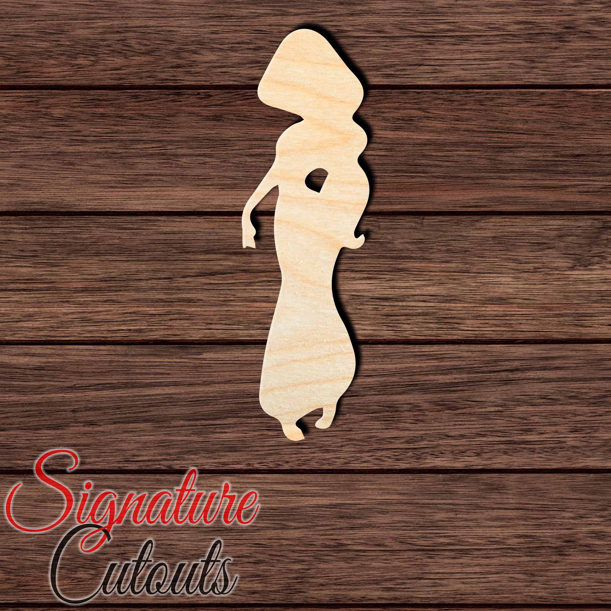 Princess 033 Shape Cutout in Wood, Acrylic or Acrylic Mirror - Signature Cutouts