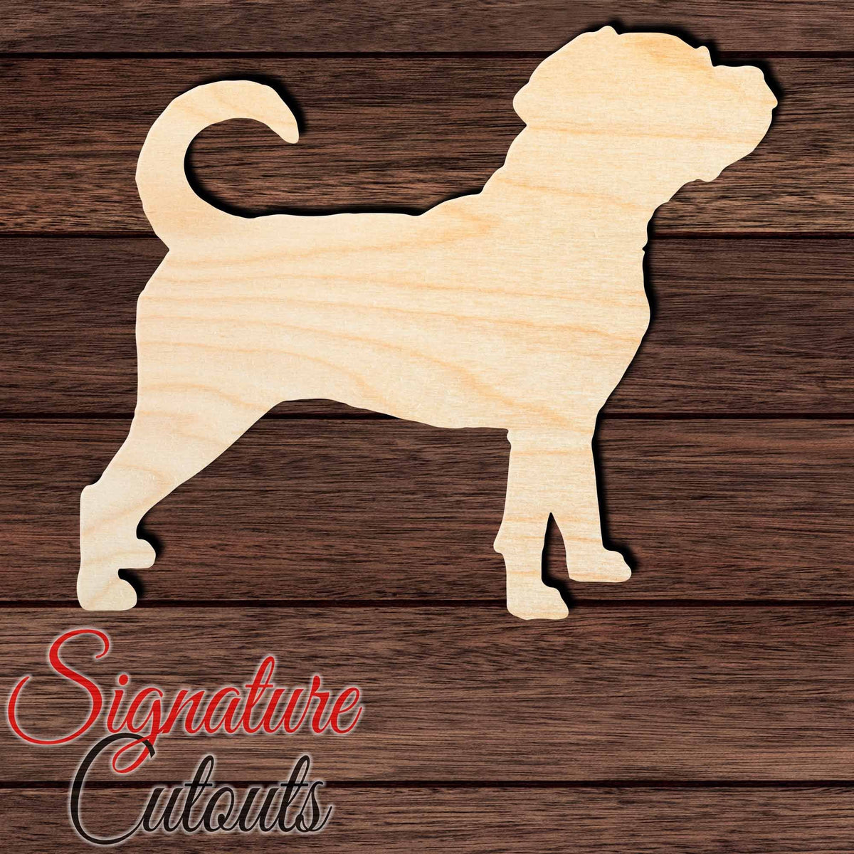 Puggle Shape Cutout in Wood, Acrylic or Acrylic Mirror - Signature Cutouts