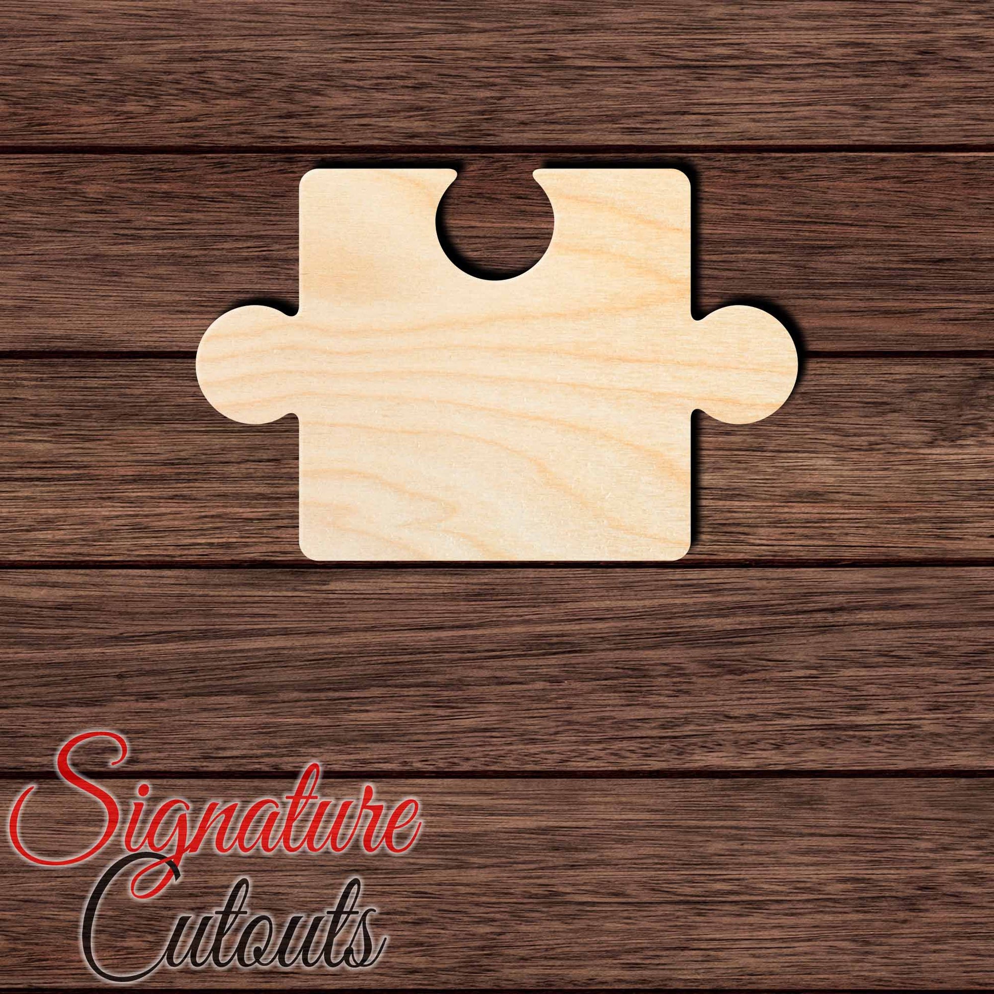 Puzzle Piece 003 Shape Cutout in Wood, Acrylic or Acrylic Mirror - Signature Cutouts