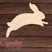 Rabbit 008 Shape Cutout in Wood, Acrylic or Acrylic Mirror - Signature Cutouts