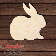 Rabbit 016 Shape Cutout in Wood, Acrylic or Acrylic Mirror - Signature Cutouts