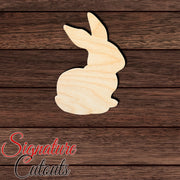 Rabbit 028 Shape Cutout in Wood, Acrylic or Acrylic Mirror - Signature Cutouts
