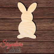 Rabbit 033 Shape Cutout in Wood, Acrylic or Acrylic Mirror - Signature Cutouts
