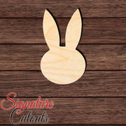 Rabbit 034 Shape Cutout in Wood, Acrylic or Acrylic Mirror - Signature Cutouts