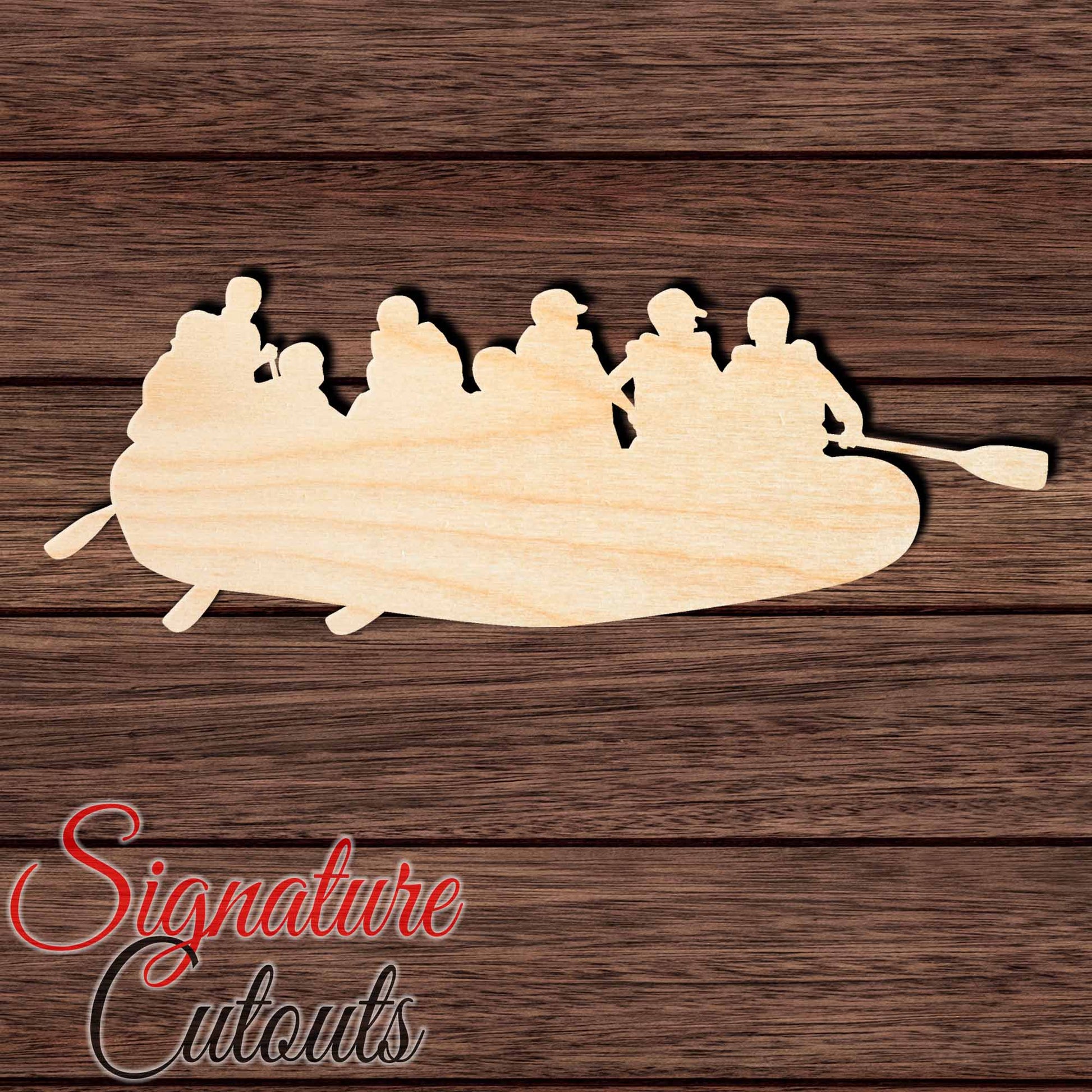 Raft 001 Shape Cutout in Wood, Acrylic or Acrylic Mirror - Signature Cutouts