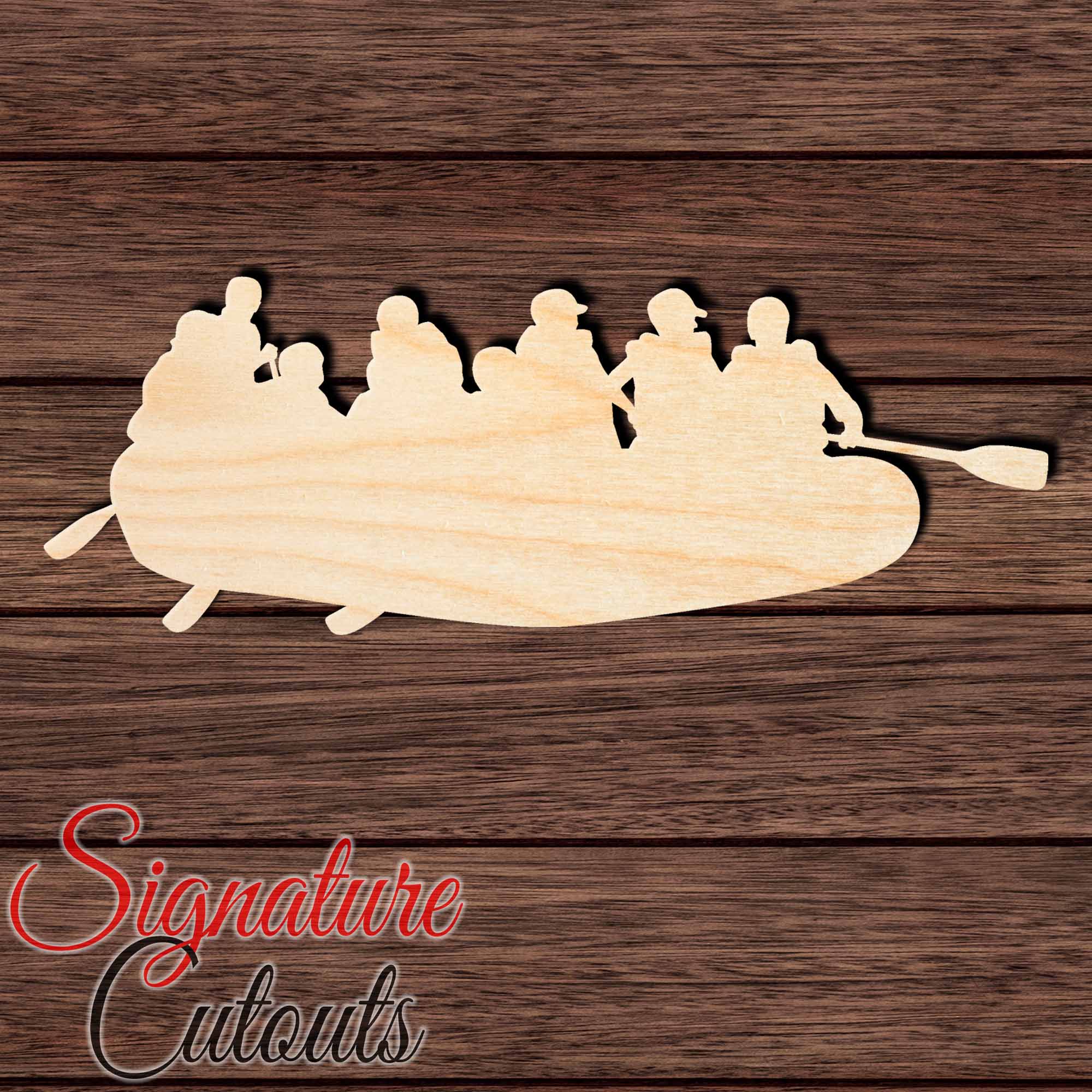 Raft 001 Shape Cutout in Wood, Acrylic or Acrylic Mirror - Signature Cutouts